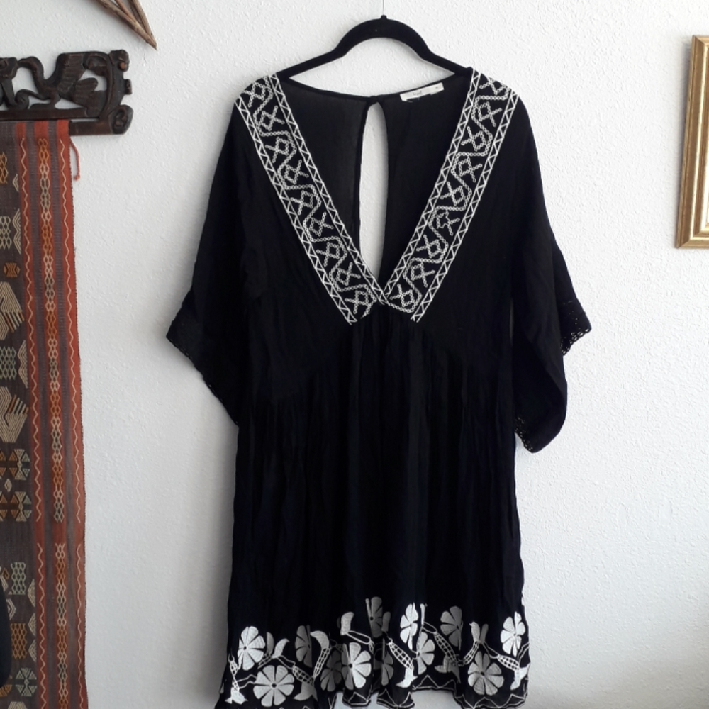Anthro Hazel Boho Chic Gauze Dress